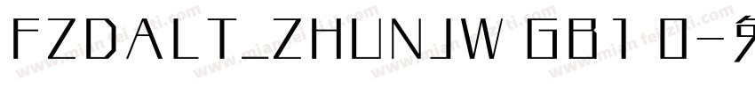 FZDALT_ZHUNJW GB1 0字体转换